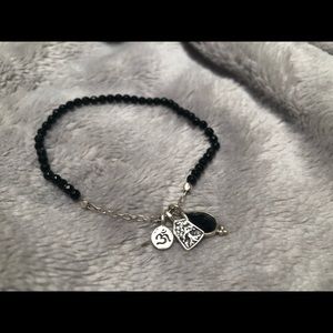 Satya bracelet- sterling silver ohm sign